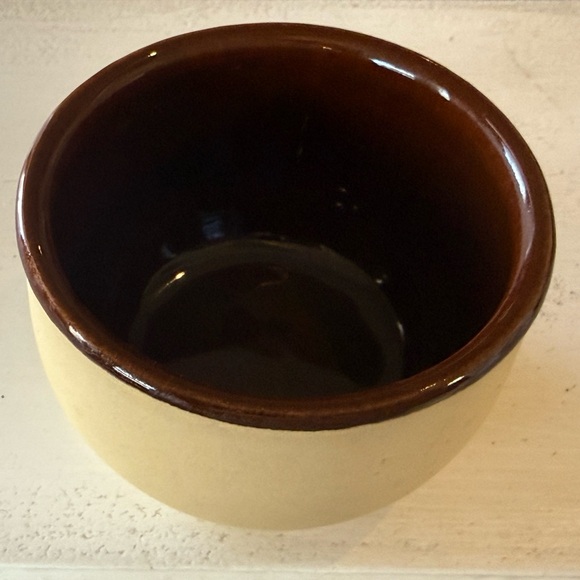 WATT 4” Pottery Ovenware USA Vintage Stoneware Tan Bisque & Brown Glaze #76 - Picture 4 of 4